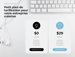 Le Prix De Notre Produit - Thème WordPress Moderne