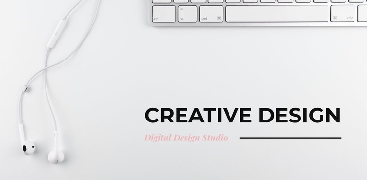We create designs from scratch Homepage Design