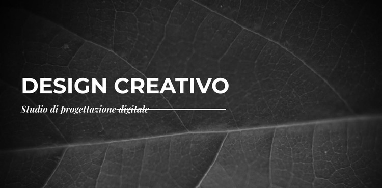 Creiamo creativi da zero Modello CSS