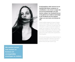 Zwart-Wit Foto En Tekst - HTML-Codesjabloon