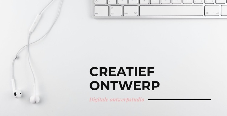 We maken ontwerpen vanaf het begin HTML-sjabloon