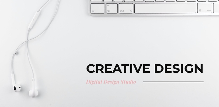 We create designs from scratch One Page Template
