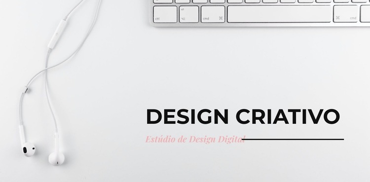 Criamos projetos do zero Maquete do site