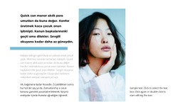 Yanlardaki Fotoğraflar Ve Metinler E-Ticaret Web Sitesi