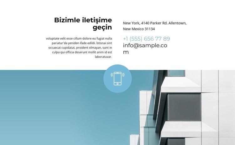 İletişim için kişileri alın HTML Şablonu