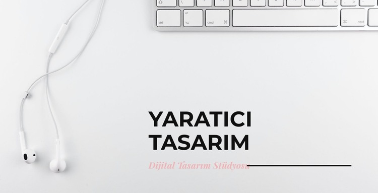 Tasarımları sıfırdan oluşturuyoruz HTML Şablonu