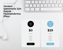 Ürünümüzün Fiyatı - HTML5 Açılış Sayfası