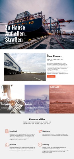Harte Straßen Der Industrie - Kostenlos Herunterladbares Website-Design