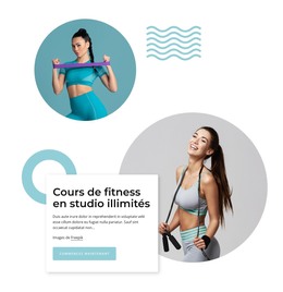 Cours De Fitness Illimités En Studio - Modèle Web