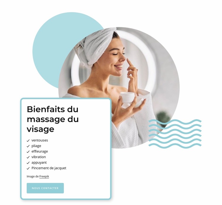 Bienfaits du massage du visage Modèle Joomla