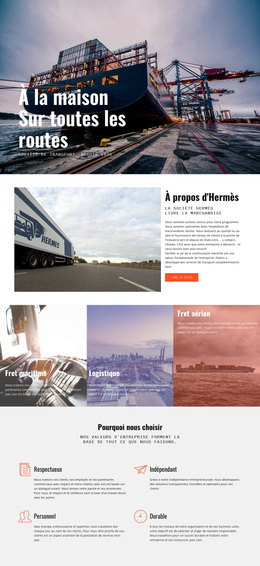 Superbe Thème WordPress Pour Dures Routes De L'Industiral