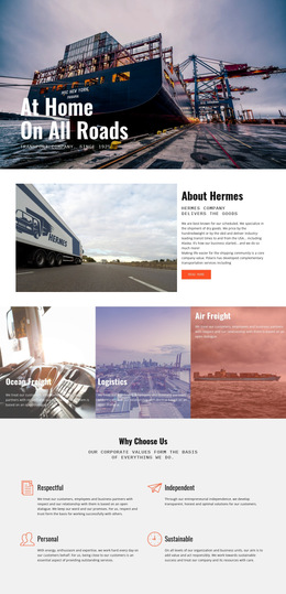 Hard Roads Of Industiral - Responsive HTML5 Template