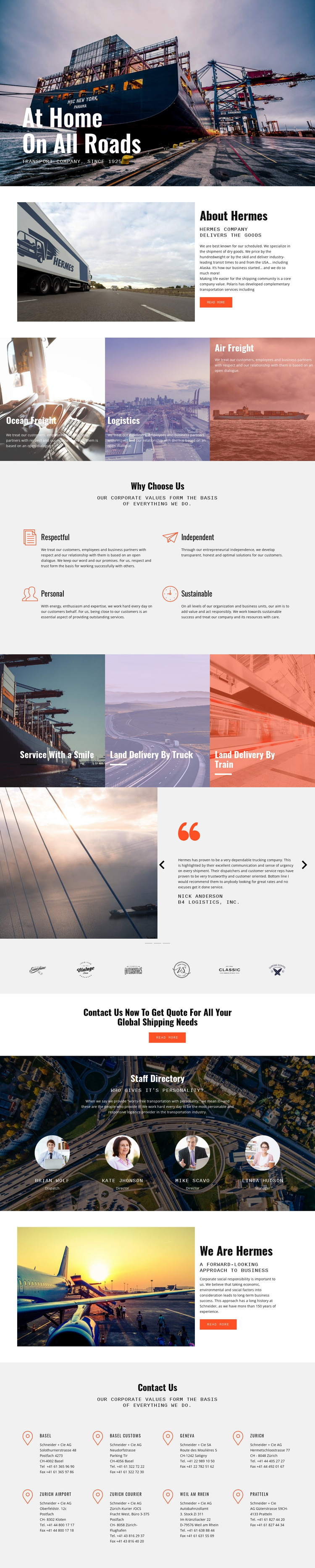 Hard roads of industiral HTML5 Template