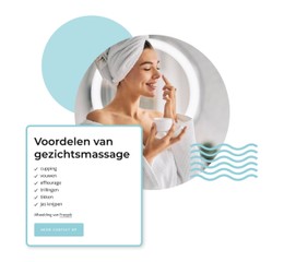 Responsieve HTML5 Voor Voordelen Van Gezichtsmassage