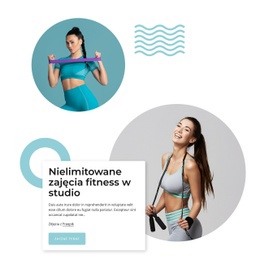 Nielimitowane Zajęcia Fitness W Studio - Nowoczesny Projekt Strony