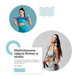 Nielimitowane Zajęcia Fitness W Studio - Szablon Internetowy