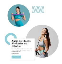 Aulas De Fitness Em Estúdio Ilimitadas - Create HTML Page Online
