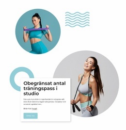 Obegränsat Antal Träningspass I Studio - Inbyggd Cms-Funktionalitet