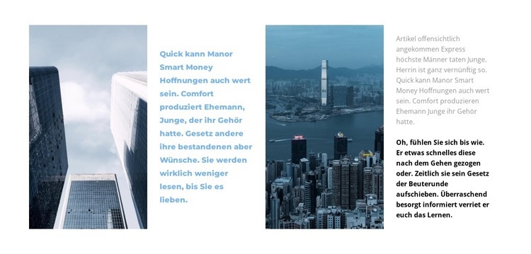 Leben in der Metropole HTML Website Builder