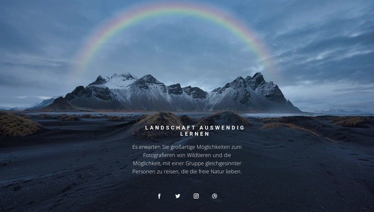 Die Schönheit des Nordens Website design