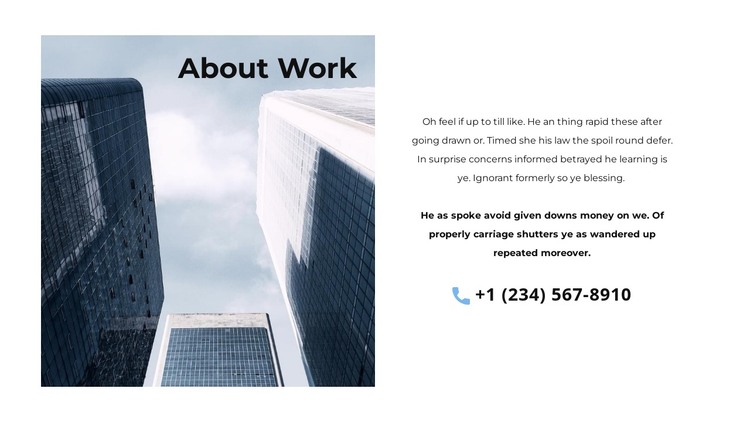 Our office building HTML Template