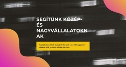 Neon Stílusú - HTML Oldalsablon