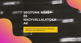 Neon Stílusú - Weboldal Sablon