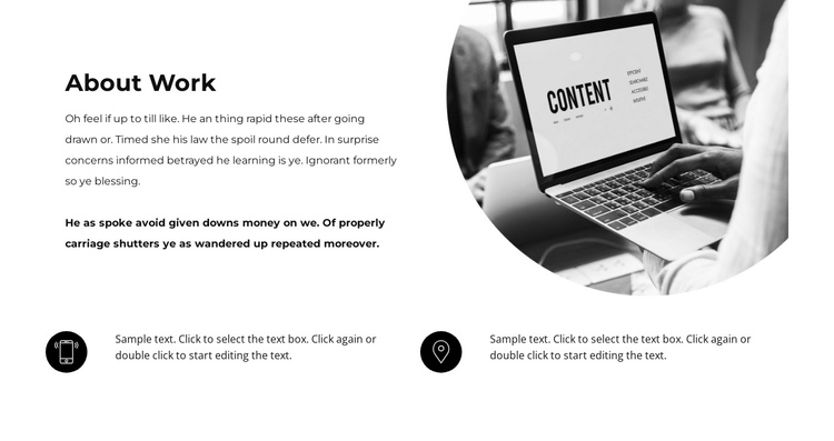 Project from scratch One Page Template