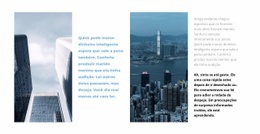 A Vida Na Metrópole - Modelo HTML5 Moderno