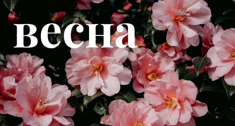 Весна WordPress тема