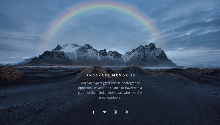The beauty of the north Squarespace Template Alternative