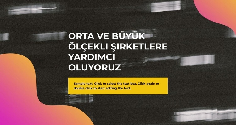 neon tarzı Html Web Sitesi Oluşturucu