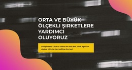 Neon Tarzı - Web Sayfası Şablonu