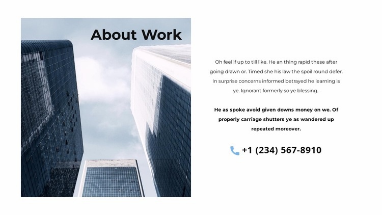 Our office building Wix Template Alternative