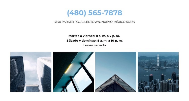 Contactos de empresas constructoras. Diseño de páginas web