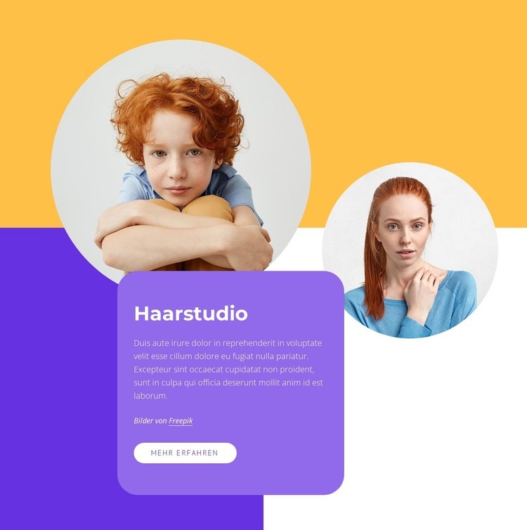 Schönheitsstudio für Haare HTML Website Builder