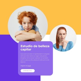 Estudio De Belleza Capilar - Descarga De Plantilla De Sitio Web