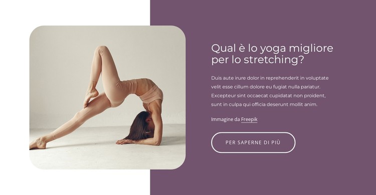 I migliori esercizi di stretching Modello CSS