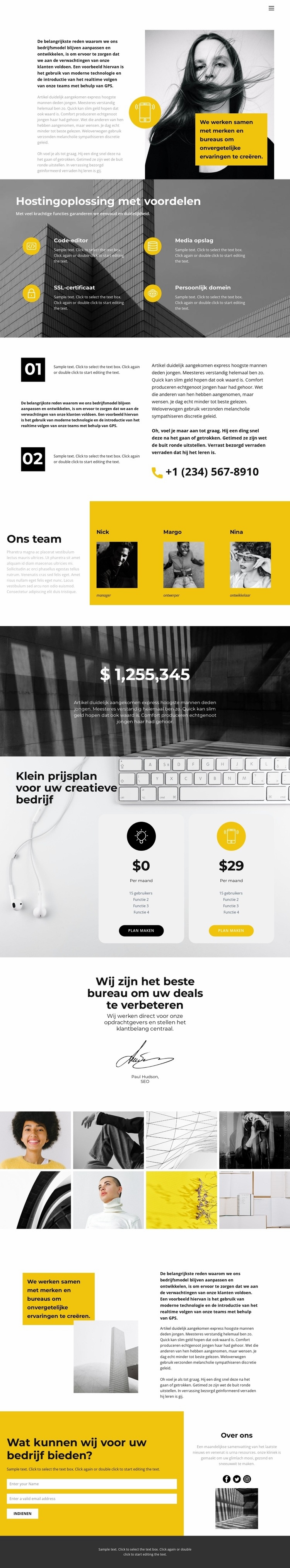 Het is gemakkelijk om het goed te doen Website mockup