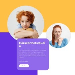 Hårskönhetsstudio – Responsiv Webbdesign