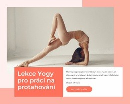 Kurzy Jógy Pro Práci Na Protahování – HTML Šablona Webových Stránek