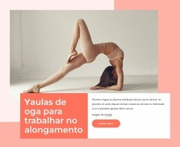 Aulas De Ioga Para Trabalhar O Alongamento - Construtor De Sites Fáceis