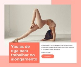 Aulas De Ioga Para Trabalhar O Alongamento - Online HTML Page Builder