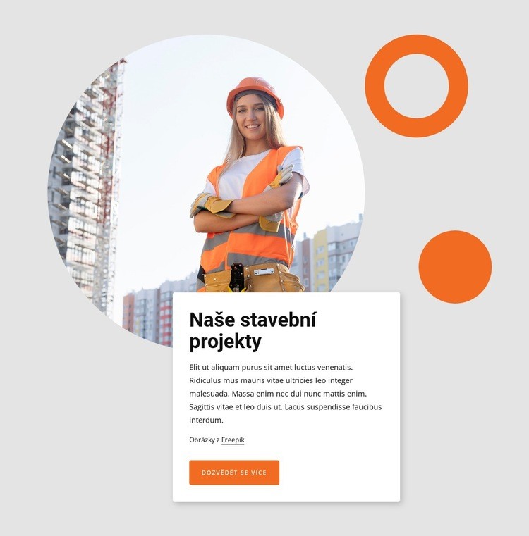 Our building projects Šablona HTML