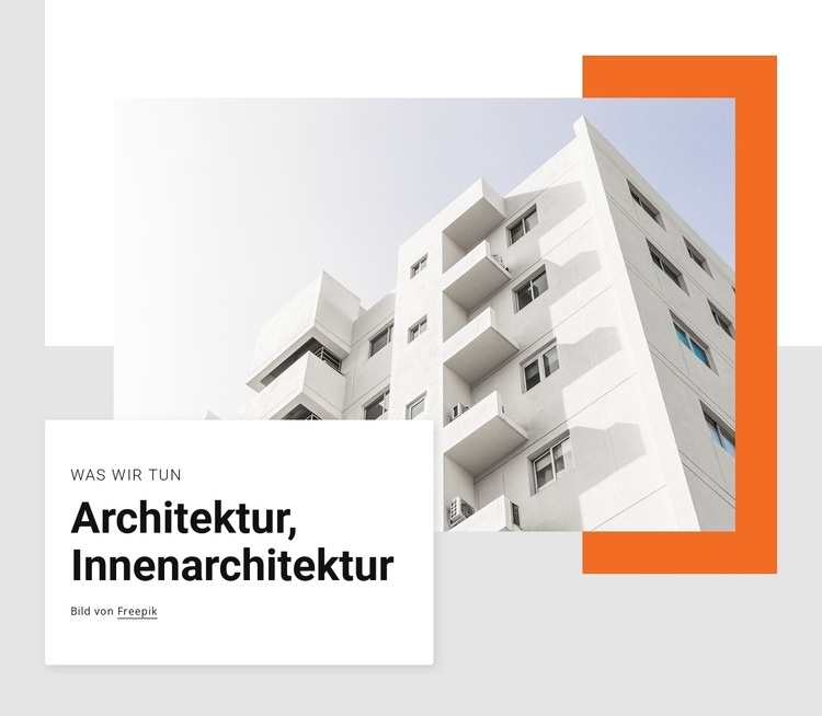 Architectural and interior design Website Builder-Vorlagen