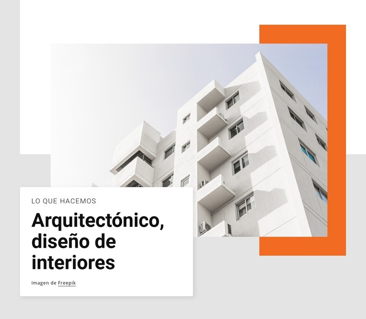 Architectural and interior design Plantilla HTML