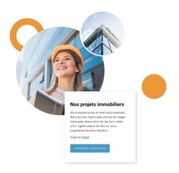 Construction And Development Company - HTML Layout Builder