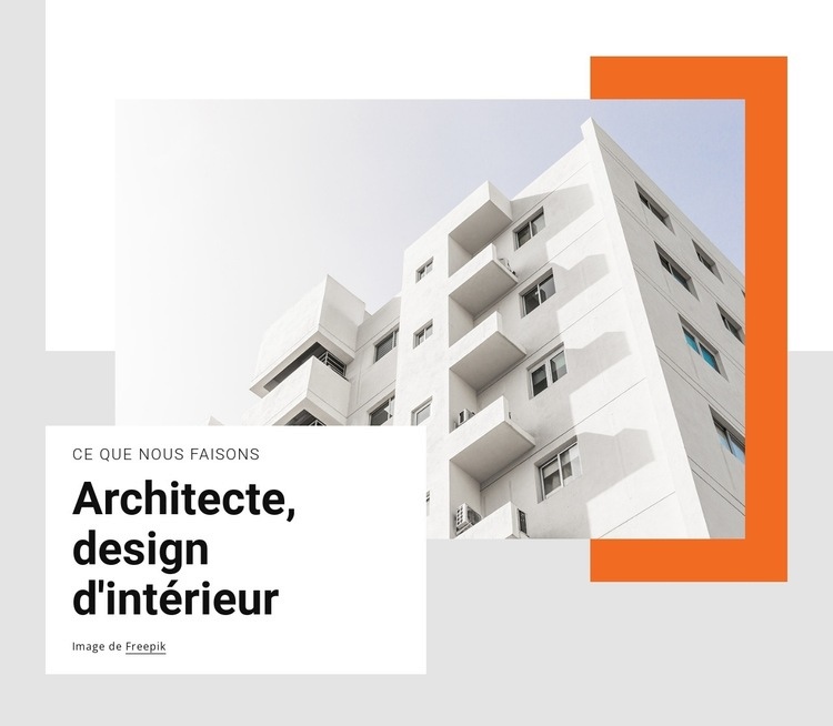 Architectural and interior design Modèle HTML5