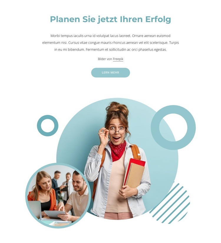 Planen Sie jetzt Ihren Erfolg HTML Website Builder