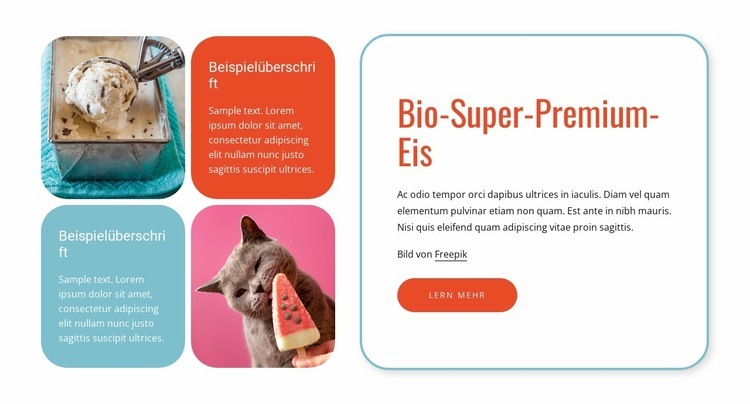 Bio-Eis HTML5-Vorlage